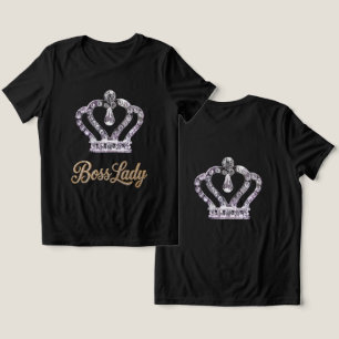En Tri-matière Chemise Tri-Blend T-Shirt Femme Patronne