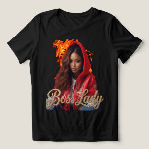 En Tri-matière Chemise Tri-Blend T-Shirt Femme Patronne