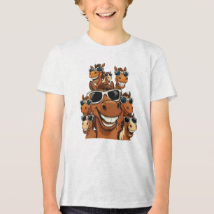 En Tri-matière Cheval cool avec T-shirt Shades