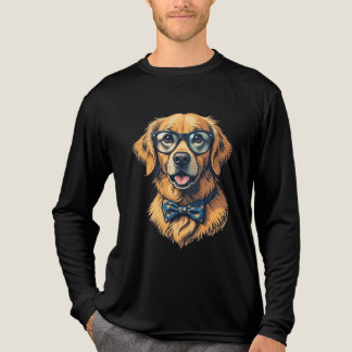 En Tri-matière Chien Hipster dessin de t-shirt
