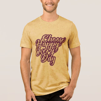 En Tri-matière CHOISISIR LE BONHEUR Bella + Canvas T-Shirt tri-m