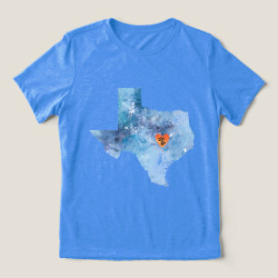 En Tri-matière CISV Austin Heart of Texas T-Shirt féminin