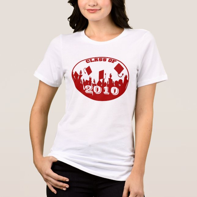 En Tri-matière Classe de diplôme RED de 2009 T-shirt 2010 (Recto)