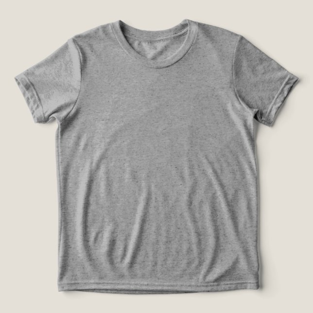 En Tri-matière Classic Grey Basic T-Shirt – Comfortable Everyday  (Design Recto)