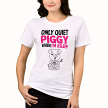 Cochon Tranquille Je Dors T-shirt Drôle de Sommeil