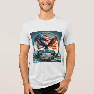 En Tri-matière Coeurs audacieux, Incassable Résoudre T-shirt patr