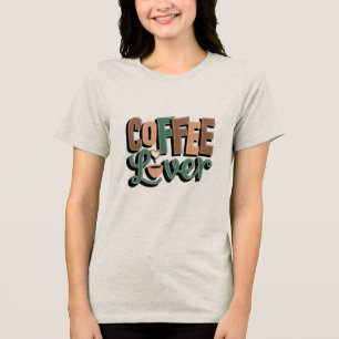 En Tri-matière Coffee Life Line" Funny Coffee Lover T-Shirt for