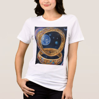 En Tri-matière Conception de T-shirt à bulle galactique