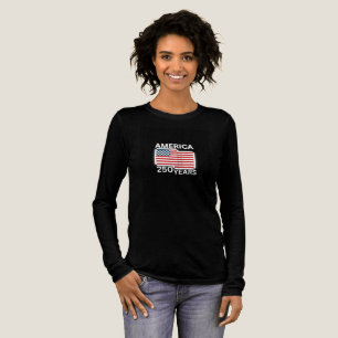 En Tri-matière conception de T-shirt d'Amérique 250 ans