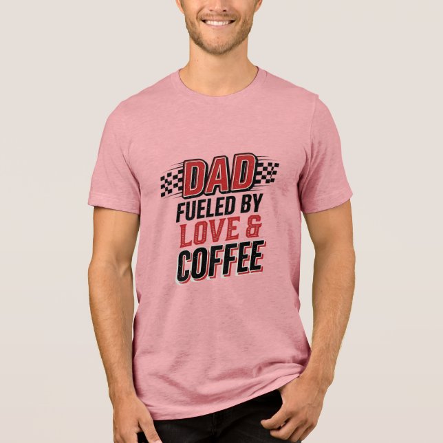 En Tri-matière Conception de T-shirt de course Papa alimenté par  (Recto)