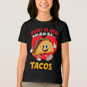 En Tri-matière Conception de T-Shirt de Taco Drôle pour les Amate