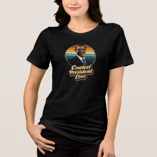 En Tri-matière Conception de T-Shirt des Présidents Clinton Obama