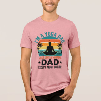 En Tri-matière Conception de T-shirt drôle de papa yoga Vintage S