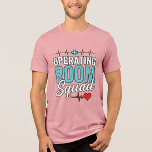 En Tri-matière Conception de T-shirt pour infirmière chirurgicale