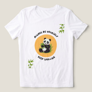 En Tri-matière Conception de T-Shirt Vibes de Panda Ludique