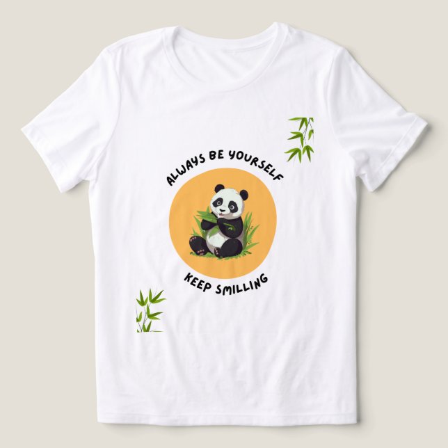 En Tri-matière Conception de T-Shirt Vibes de Panda Ludique (Design Recto)
