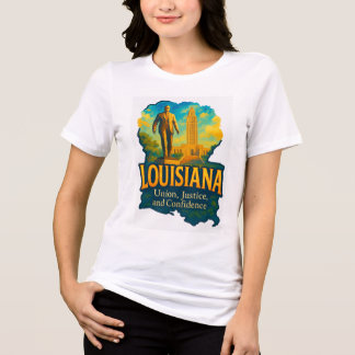 En Tri-matière Conception vibrante de T-shirt artistique de Louis