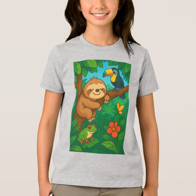 En Tri-matière Costa Rican wild animals T-Shirt (Recto)