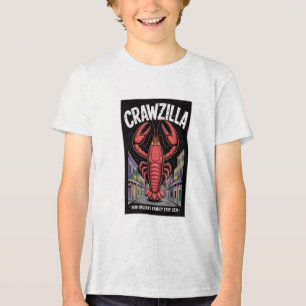 En Tri-matière Crawzilla Nouvelle-Orléans T-shirt de groupe pour