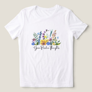 En Tri-matière Cultiver des pensées positives Filles T-shirt