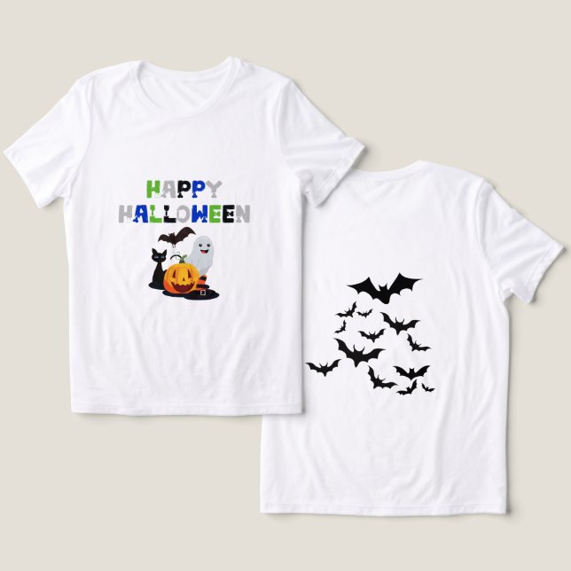 En Tri-matière Design de t-shirt Halloween (Design Recto & Verso)