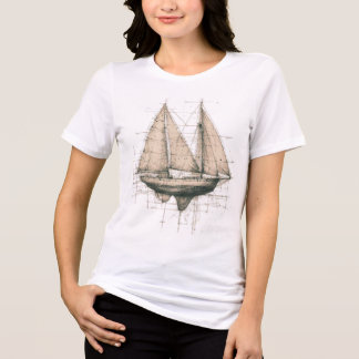 En Tri-matière Dessin de conception - T-Shirt