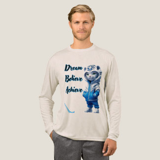 En Tri-matière Dream Believe Achieve” Motivational T-Shirt