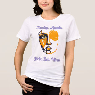 En Tri-matière Dualité Abstraite – T-Shirt à Ligne Artistique Exp
