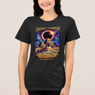 En Tri-matière Éclipse solaire totale Août 2, 2027 Égypte T-shirt