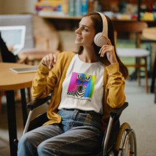 En Tri-matière Ehlers Danlos Sensibilisation Zebra T-Shirt