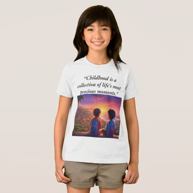 En Tri-matière "Enfance Souvenirs Aventure - T-shirt enfant" (Recto plein)