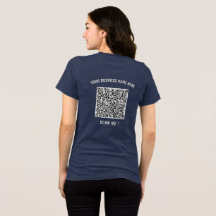 En Tri-matière Exemple de t-shirt tri-blend avec code QR personna