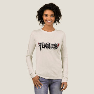 En Tri-matière Fearless Graphic T-Shirt Edgy Lightning BoltDesign