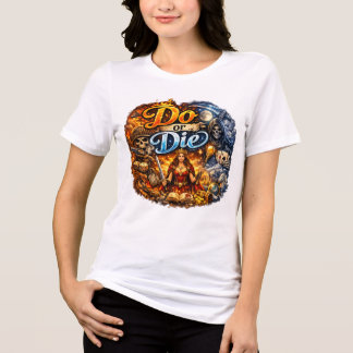 En Tri-matière Femme Motivante T-shirt Blanc