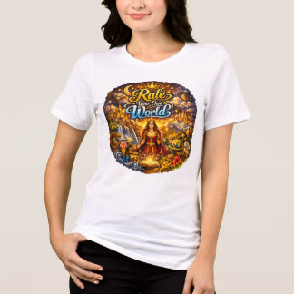 En Tri-matière Femme Motivationnelle T-shirt Blanc