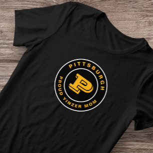 En Tri-matière Fier Yinzer Maman Pittsburgh T-shirt Vintage