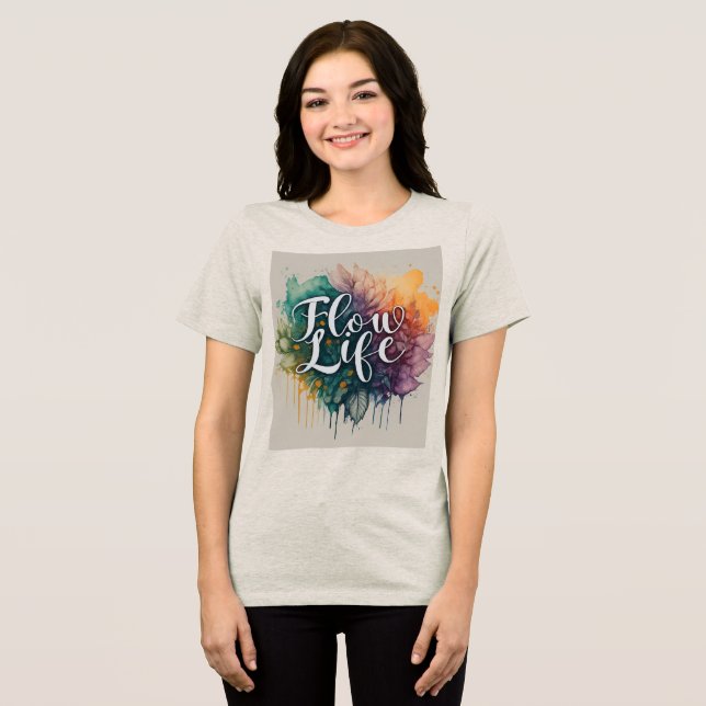En Tri-matière Flow with Life Women's T-Shirt (Recto plein)