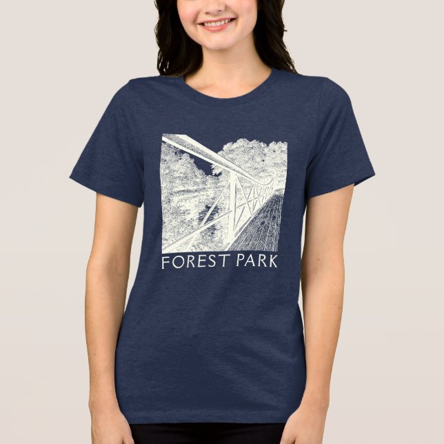 En Tri-matière Forest Park St. Louis MO T-Shirt (Recto)
