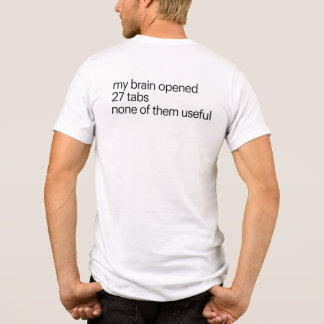En Tri-matière Funny Overthinking T-Shirt | ADHD Humor Tee