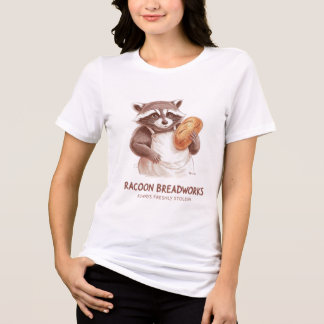 En Tri-matière Funny Raccoon Baker T-Shirt 🥖 “Racoon Breadworks