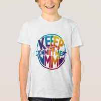 Garder l'engagement" T-shirt motivationnel