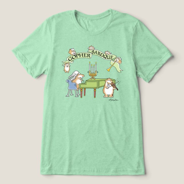 En Tri-matière GOPHER BAROQUE par Sandra Boynton T-Shirt (Design Recto)