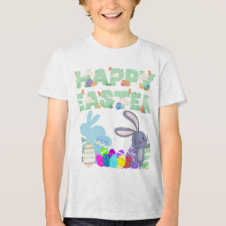 En Tri-matière Happy Easters Kids Unisex T-Shirt