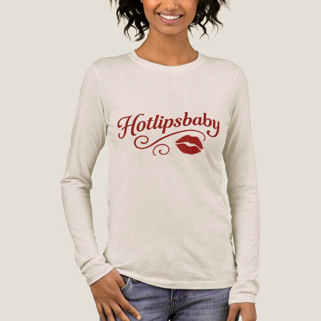 En Tri-matière Hotlipsbaby Vintage Glamour T-Shirt – (Recto)