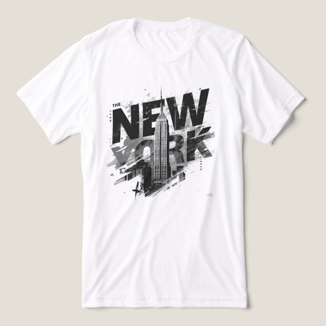 En Tri-matière I Heart NYC" T-shirt - Casual New York City Urban  (Design Recto)