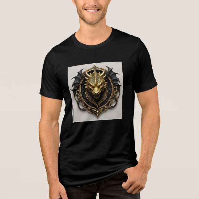 En Tri-matière Image de t-shirt Dragon (Recto)