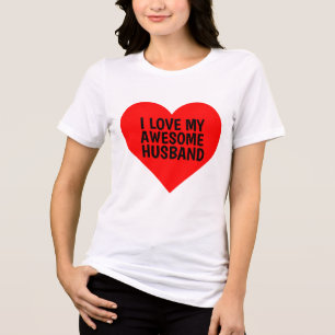 EN TRI-MATIÈRE J'ADORE MON FAMEUX T-SHIRT MARI