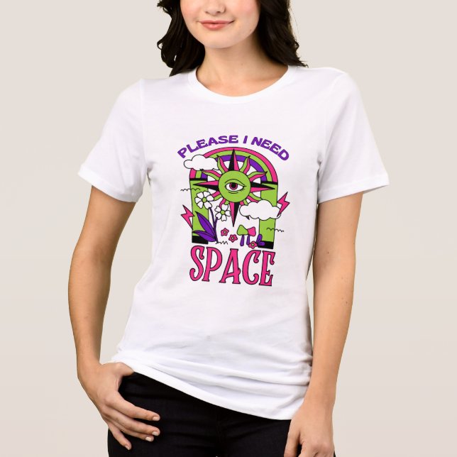 En Tri-matière J'ai besoin d'un t-shirt de conception spatiale (Recto)