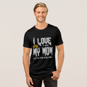 En Tri-matière J'aime ma mère Bella+Canvas Tri-Blend T-Shirt