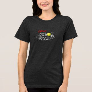 En Tri-matière Je suis amoureux du T-shirt de softball senior